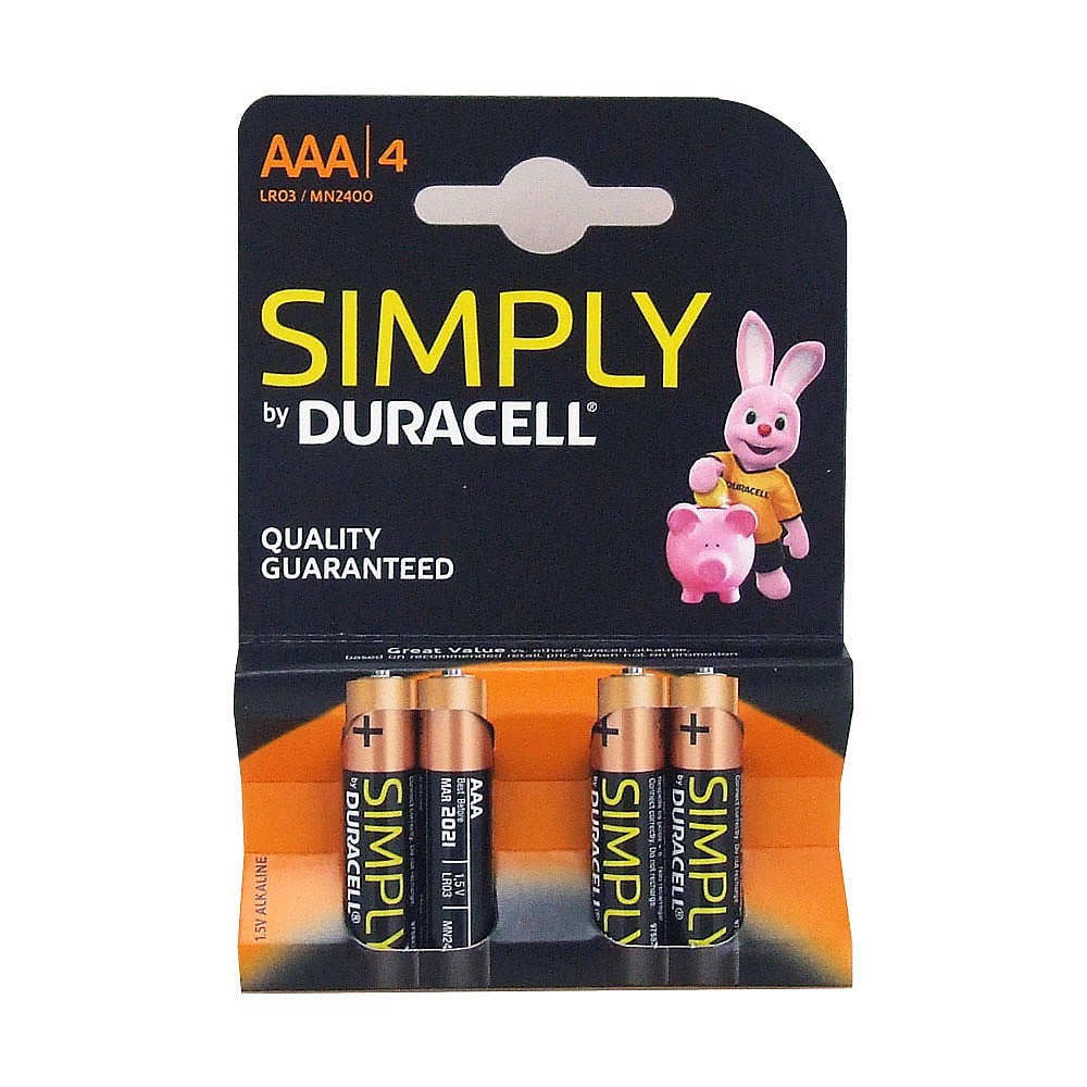 Duracell AAA Batteries Pack of 4