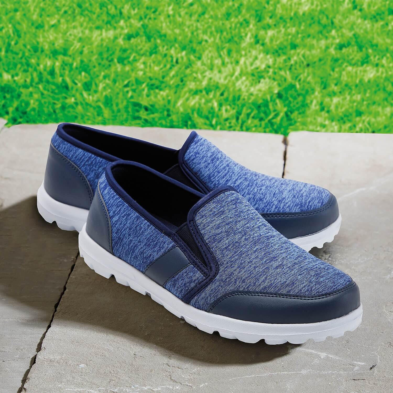 memory foam slip on shoes ladies