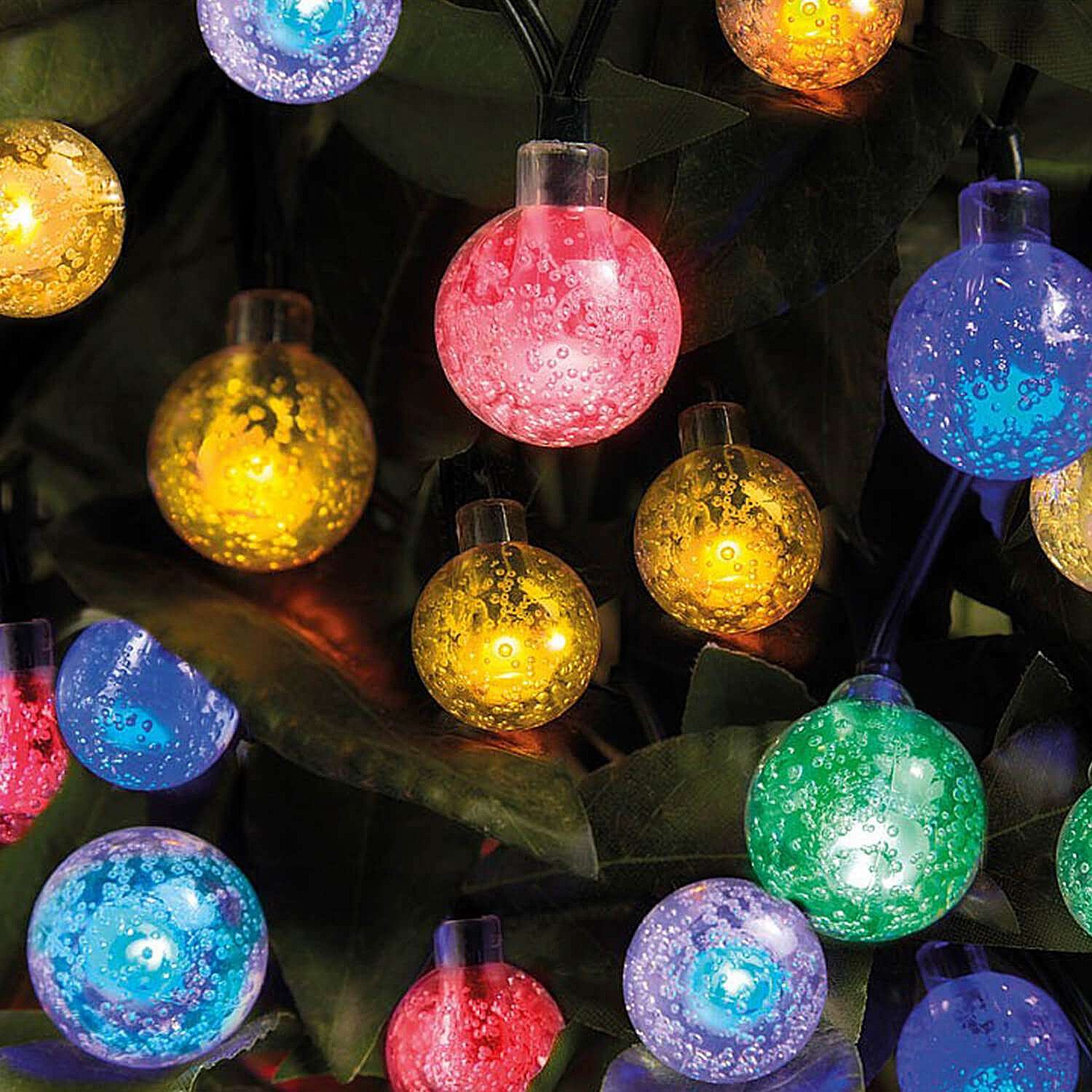 Ball Solar String Lights Multibuy Coopers of Stortford
