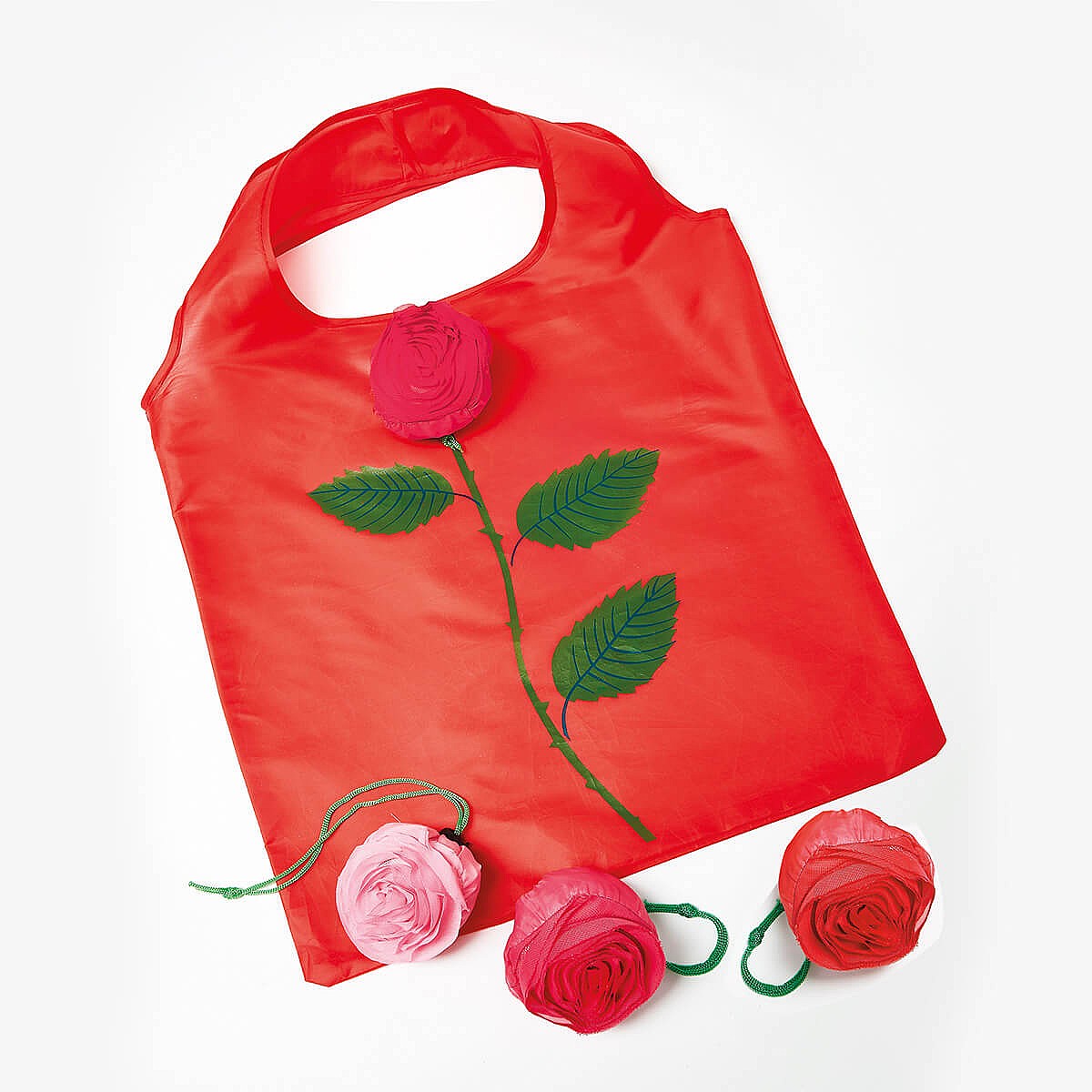 Set of 3 Rose Shopping Bags