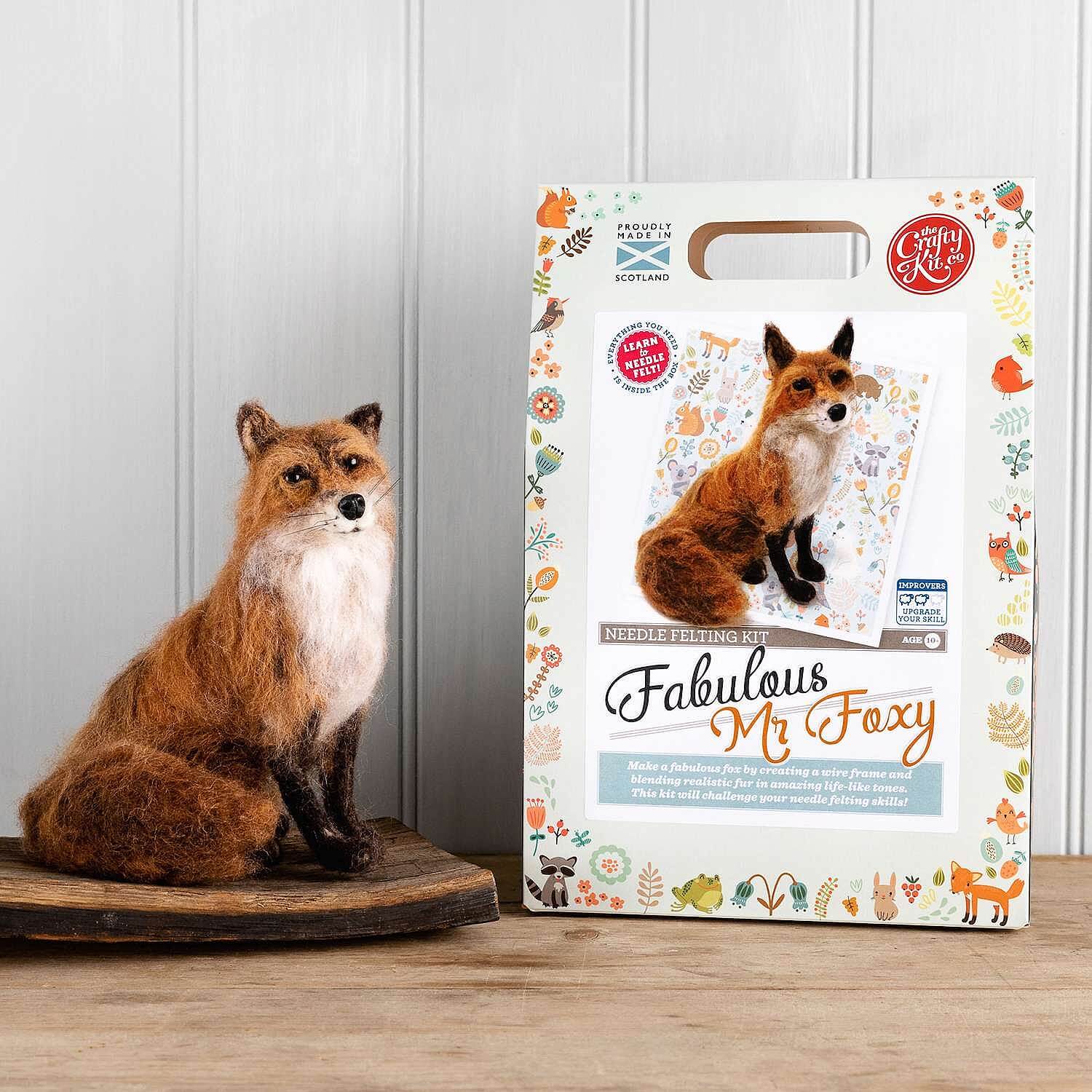 Fox Needle Felting Kit Arts & Crafts Coopers Of Stortford
