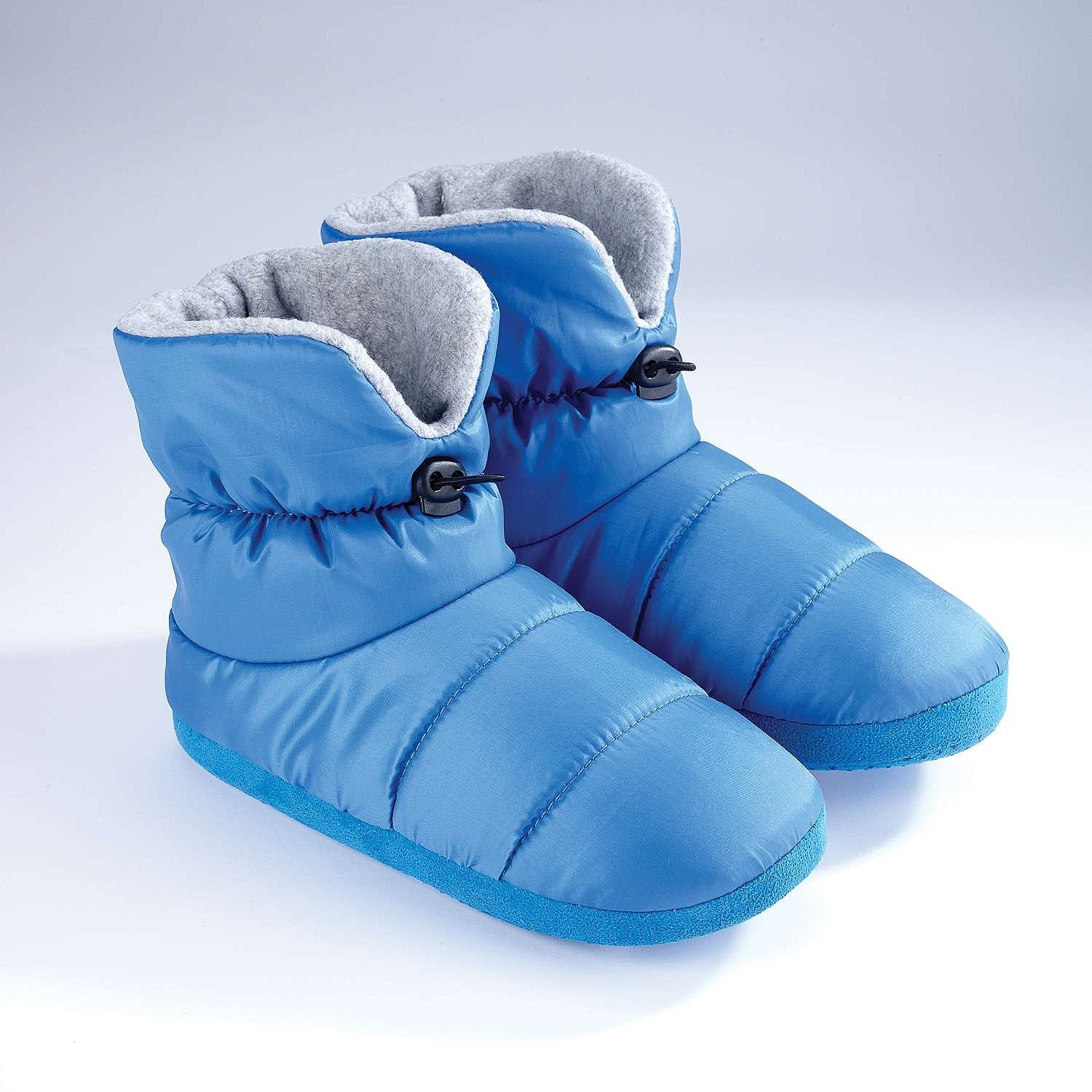 Slipper Boots Quilted Memory Foam Duvet Blue Slippers Coopers