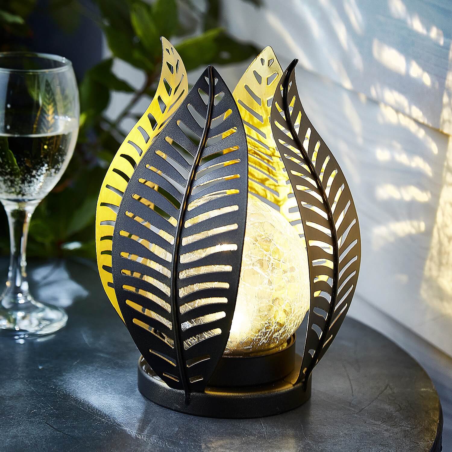 Cut-Out Leaf Lantern