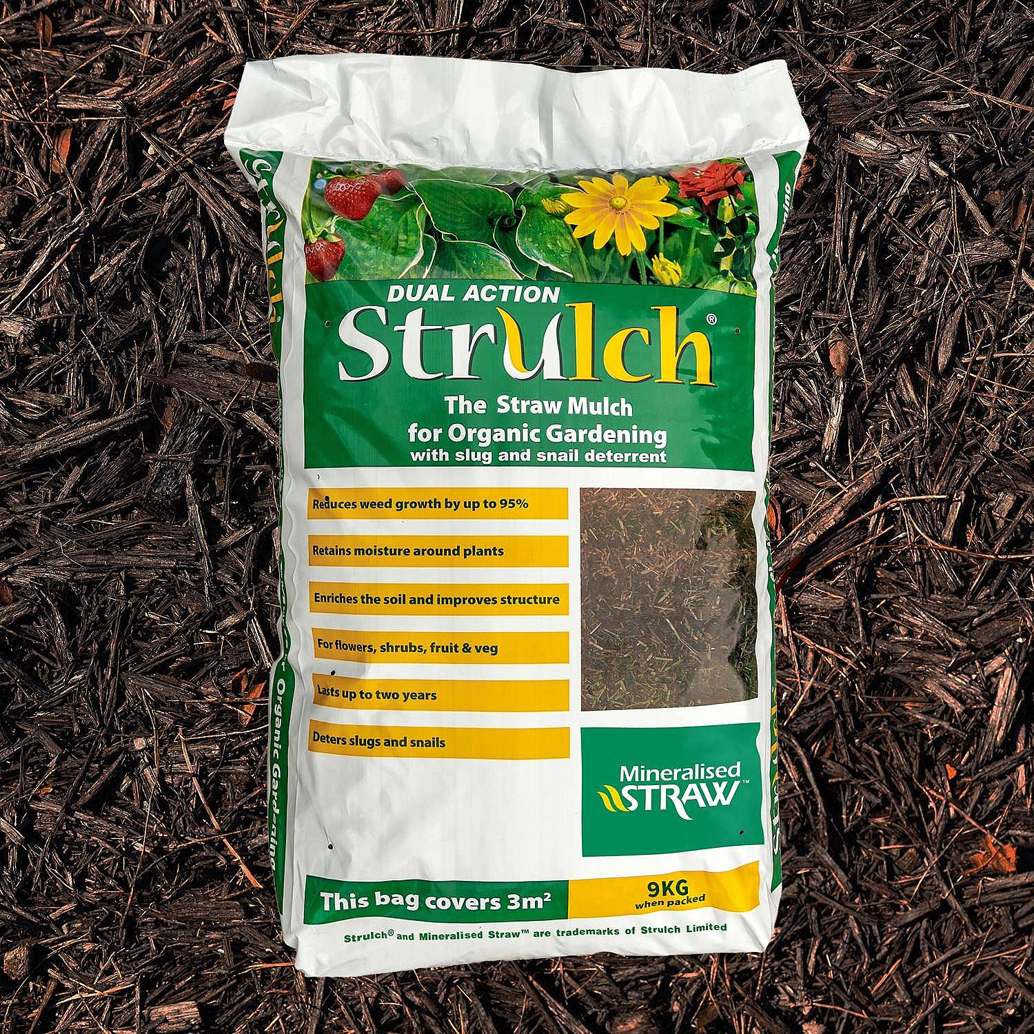 Strulch Mulch Mineralised Straw 9kg