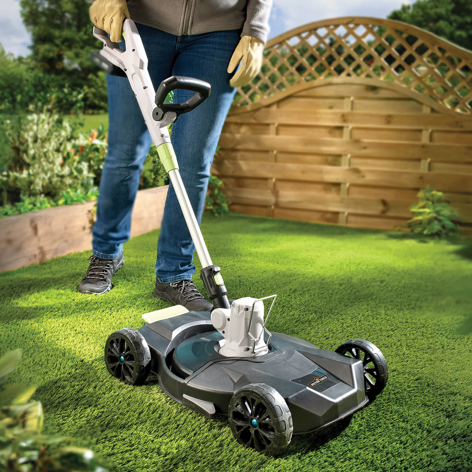 20V Cordless 3-in-1 Trimmer & Mower