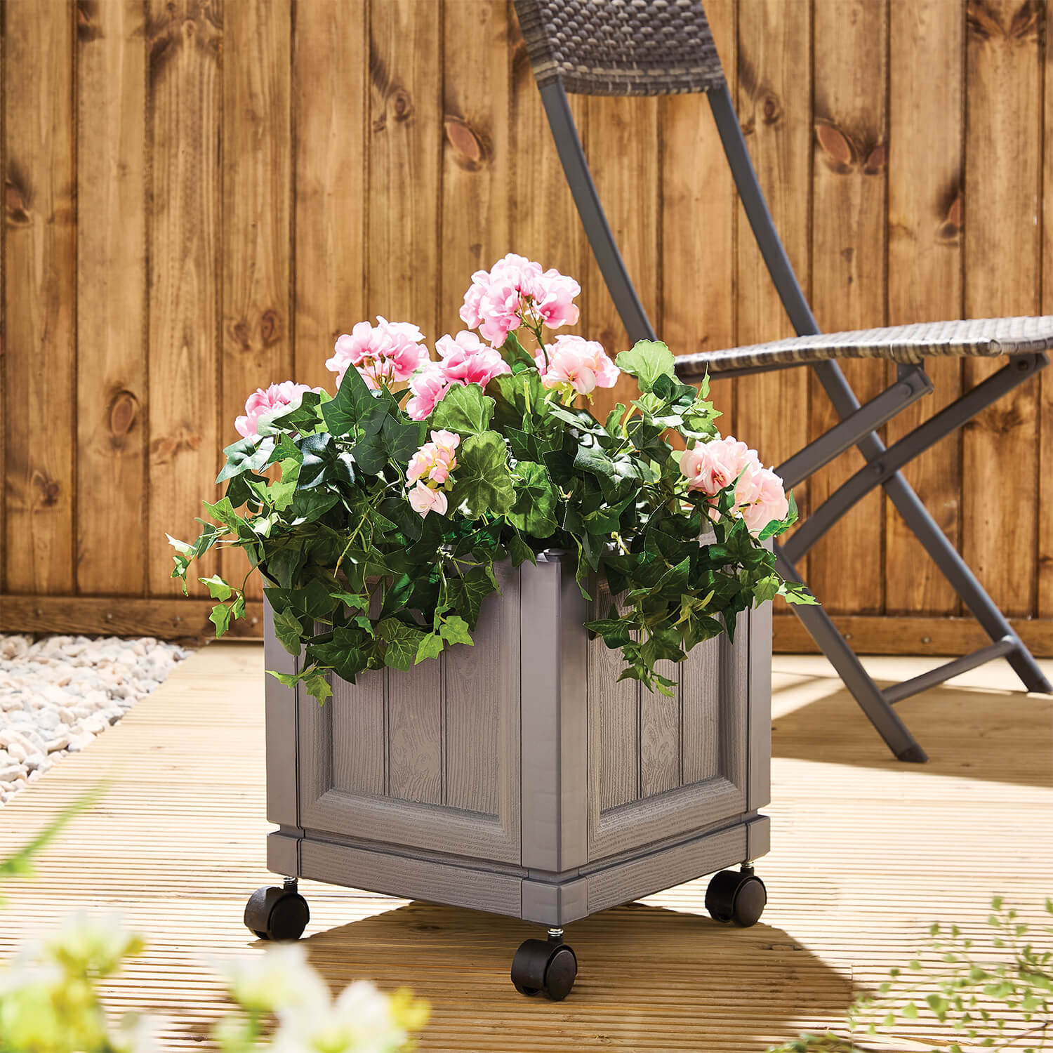 Square Wheeled Planter