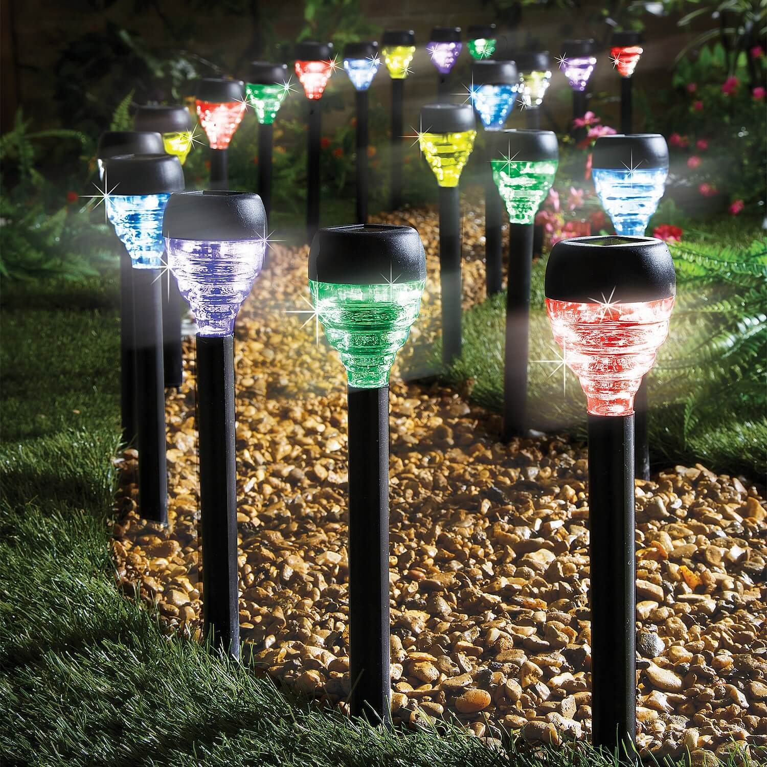Set 20 Solar Stake Lights
