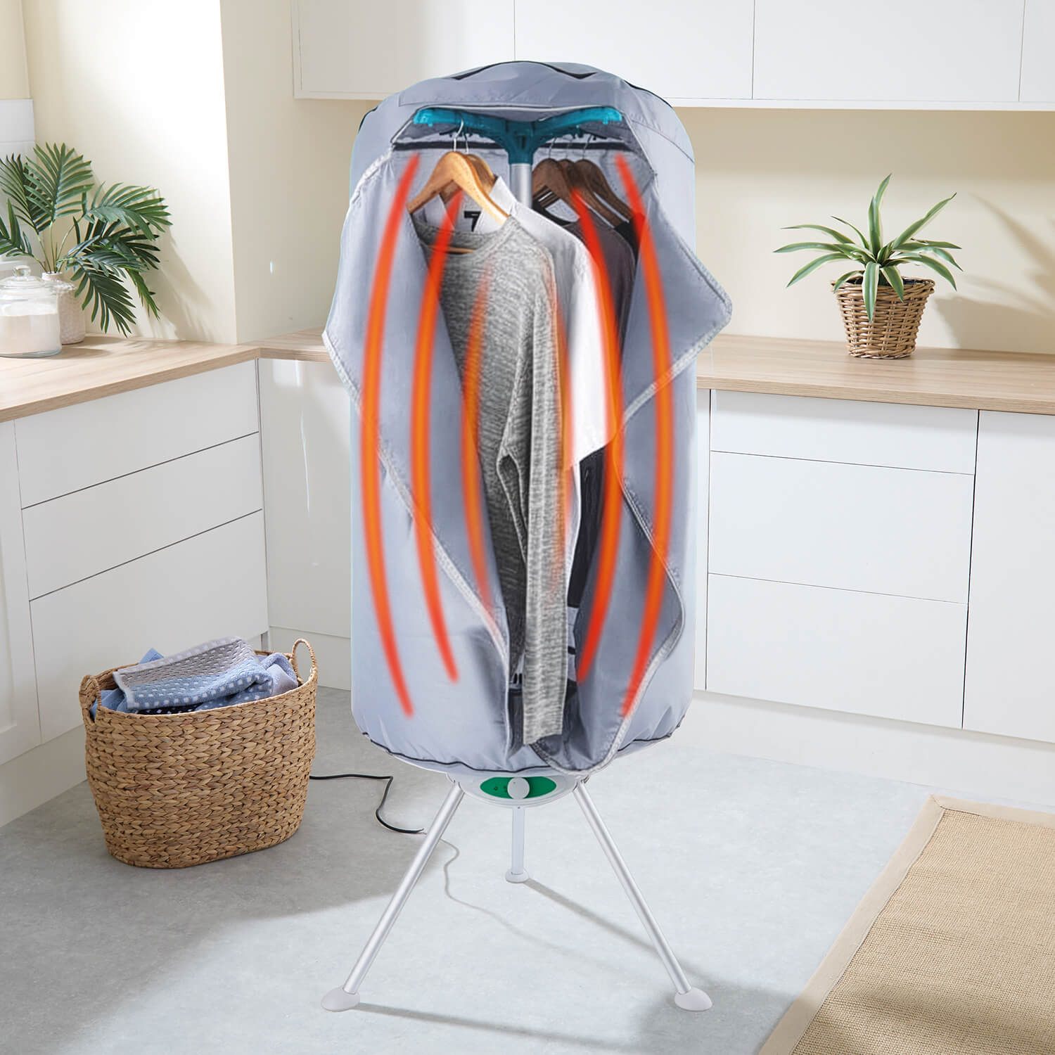 Heated Drying Pod Clothes Airer