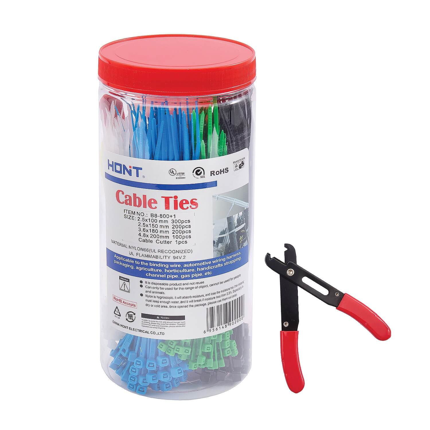 Image of Jumbo Pack Of 800 Cable Ties