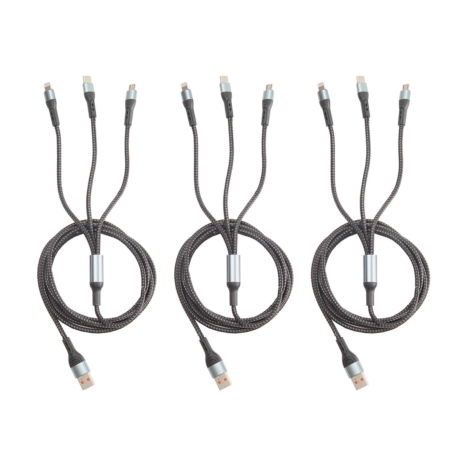 Image of 3 Pack Of 3-in-1 Usb Charging&hellip;