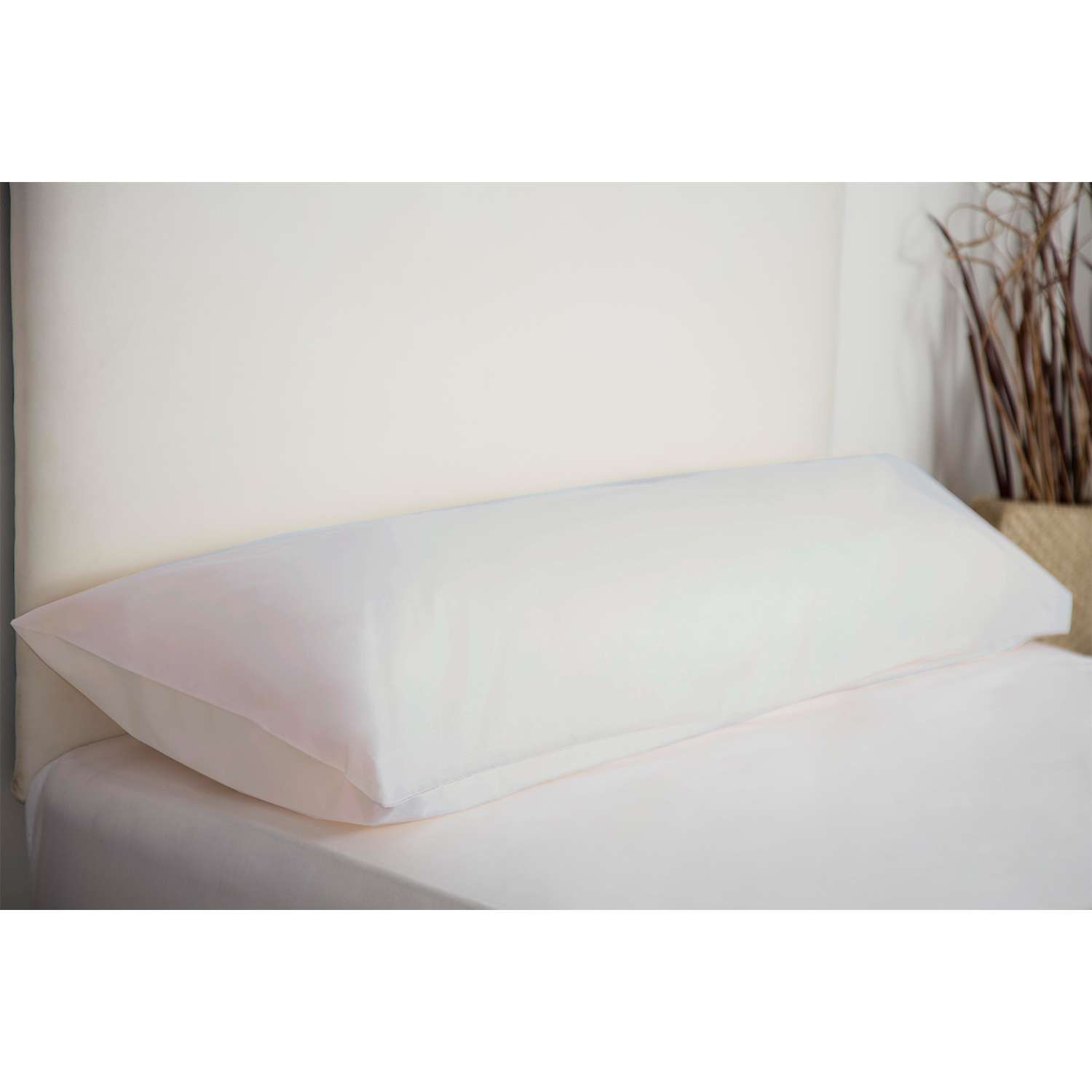 Photos - Pillowcase White Bolster Cushion