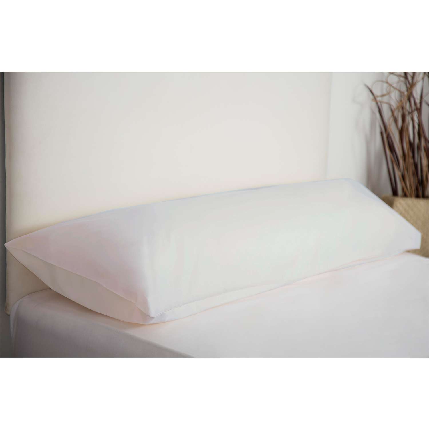 Coopers of Stortford White Bolster Cushion