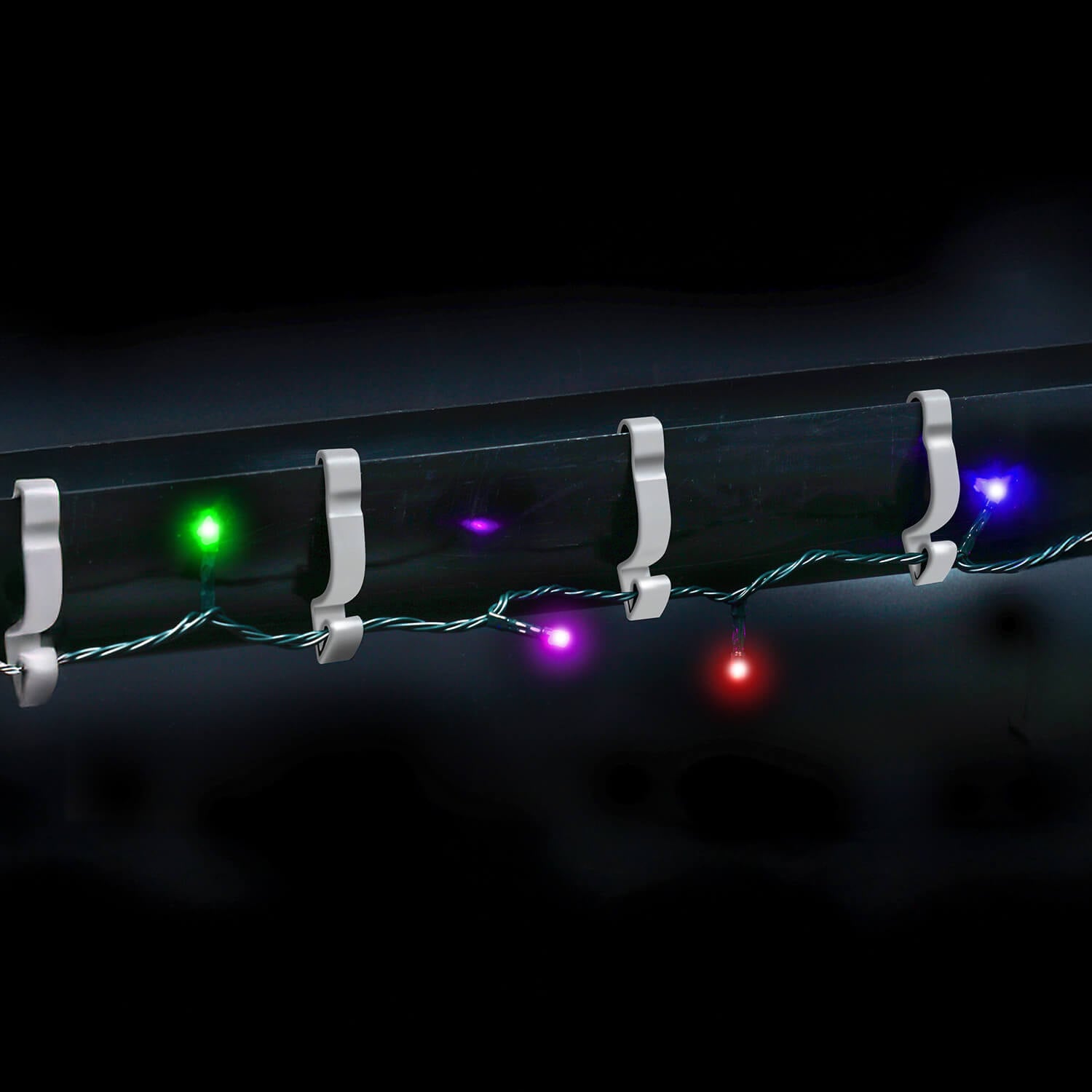 Image of Set Of 16 Gutter Hooks White