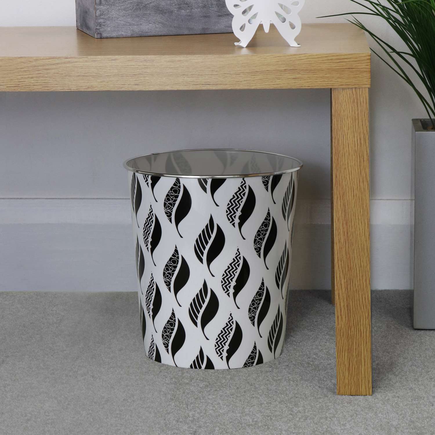 Image of 9L Leaves Waste Paper Bin