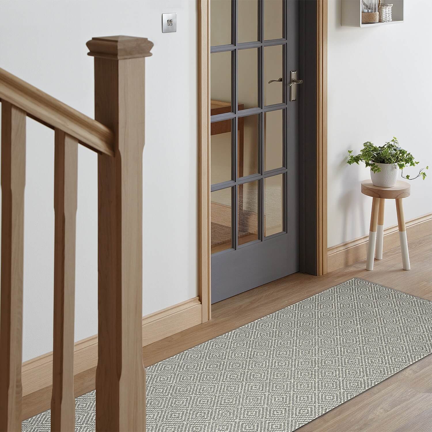 Washamat Prague Mat Grey/Sugar 90 X 57Cm, Grey