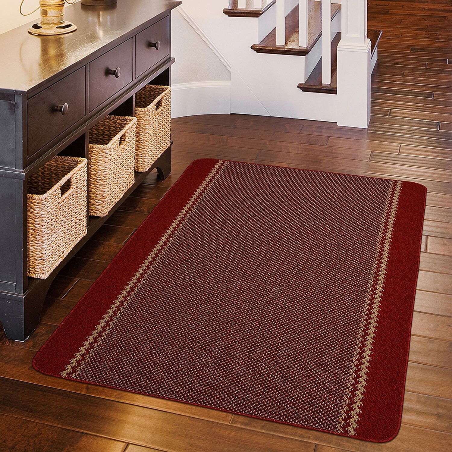 Washamat Kilkis Mat Red 100 X 67Cm, Red