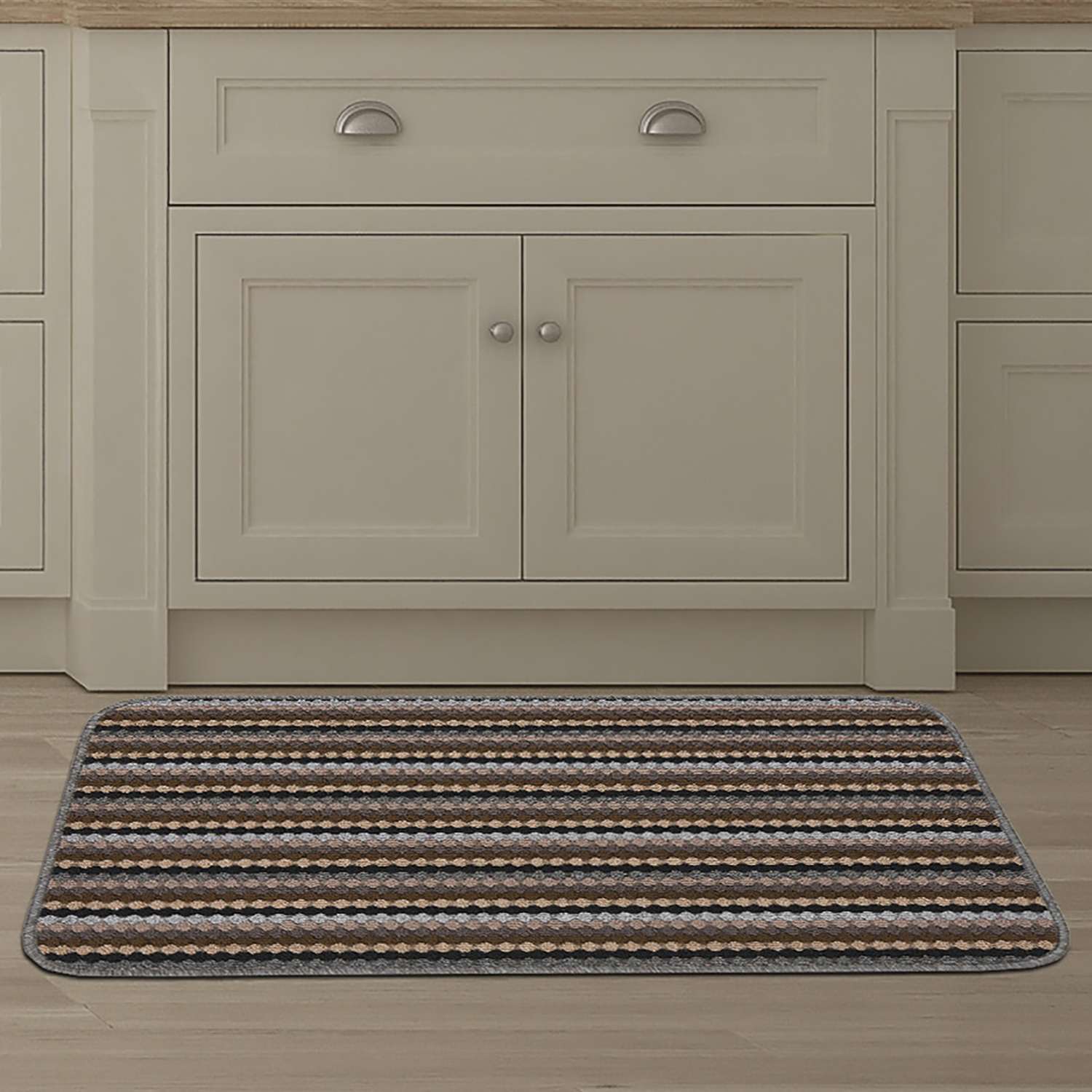 Washamat Helsinki Mat Lead 140 X 80Cm, Grey
