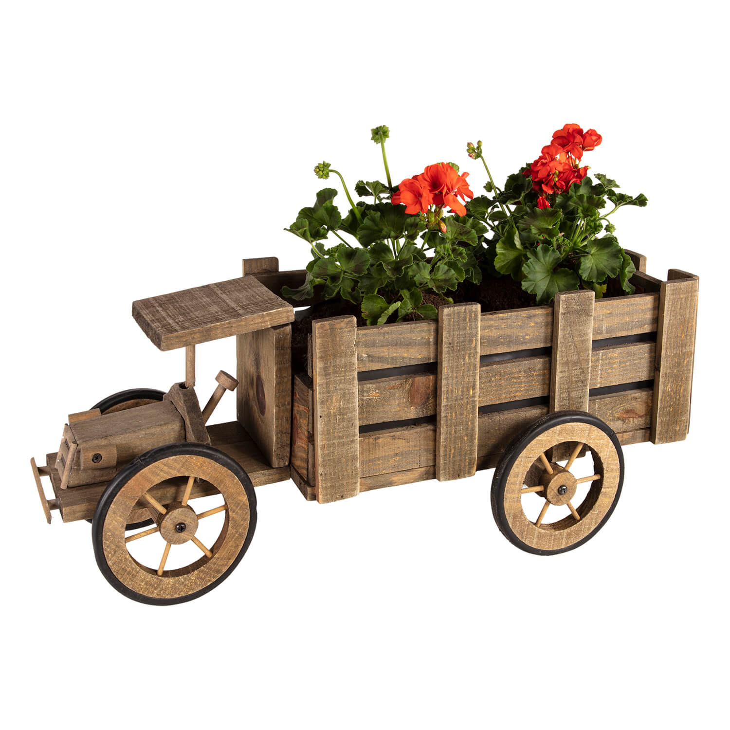 Wooden Cart Planter