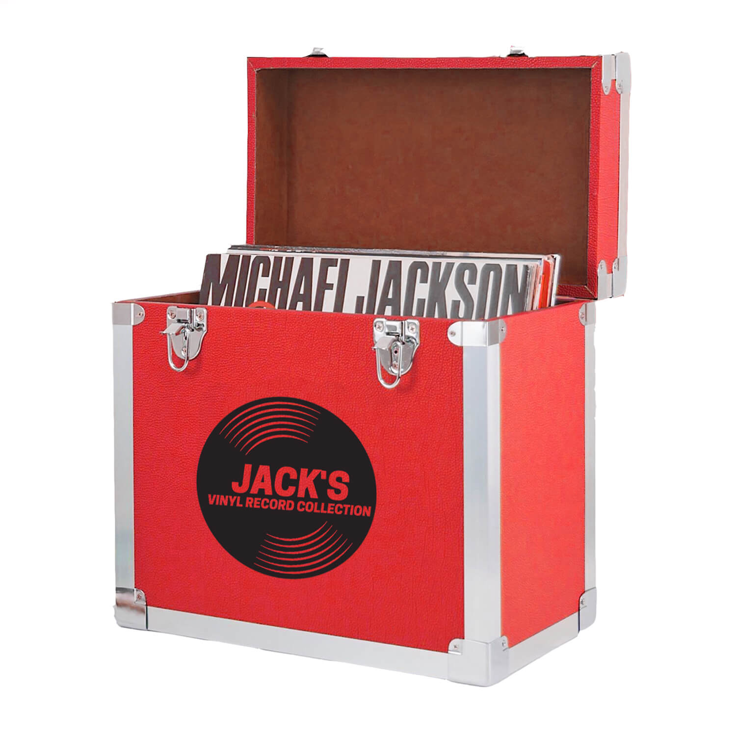 Image of Red Personlised Record Storage Case