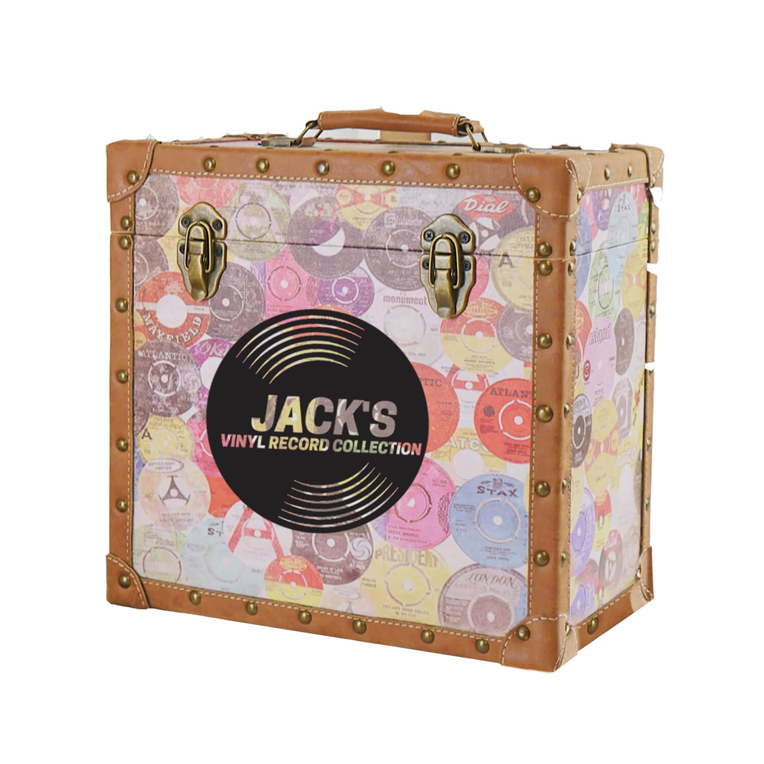 Image of Retro Personlised Record Storage Case