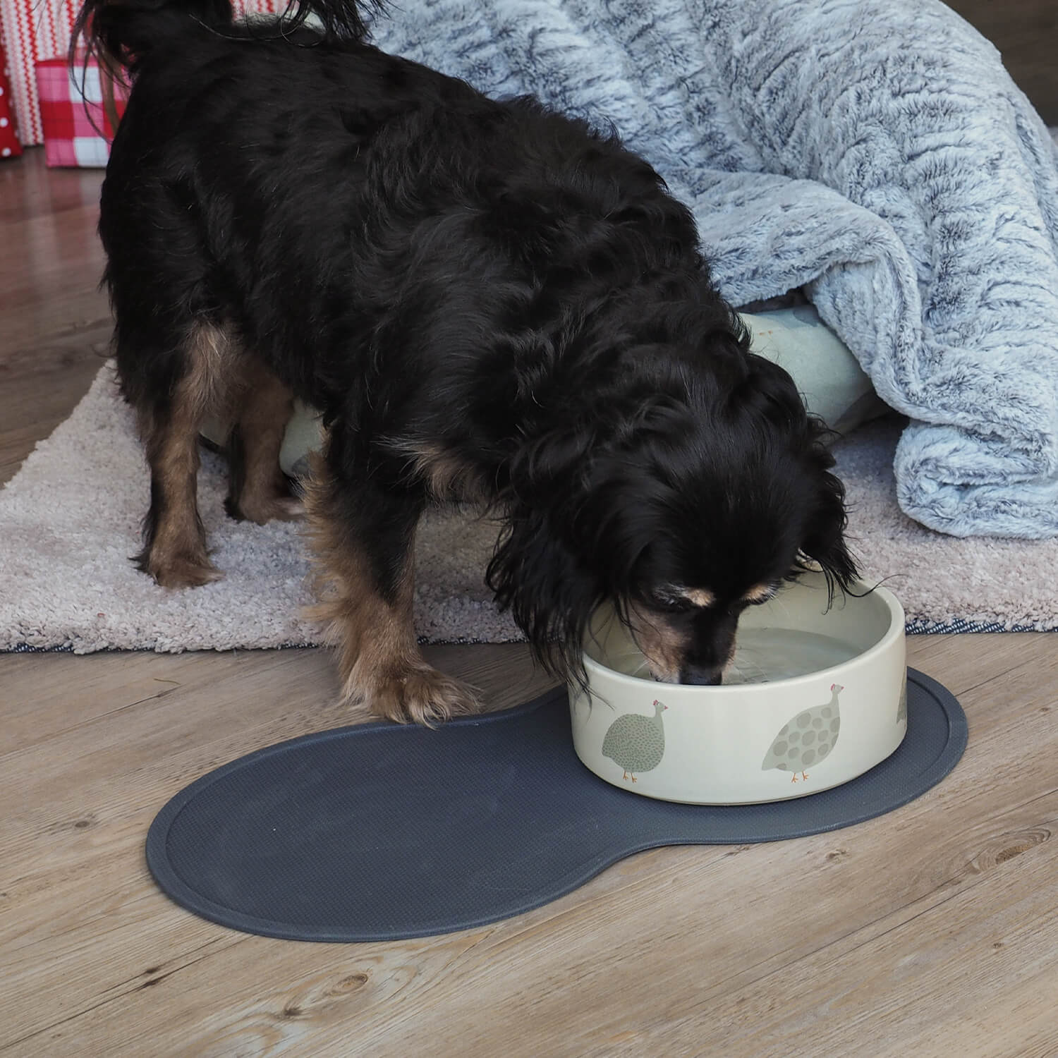 Image of Rubber Feeding Mat Charcoal
