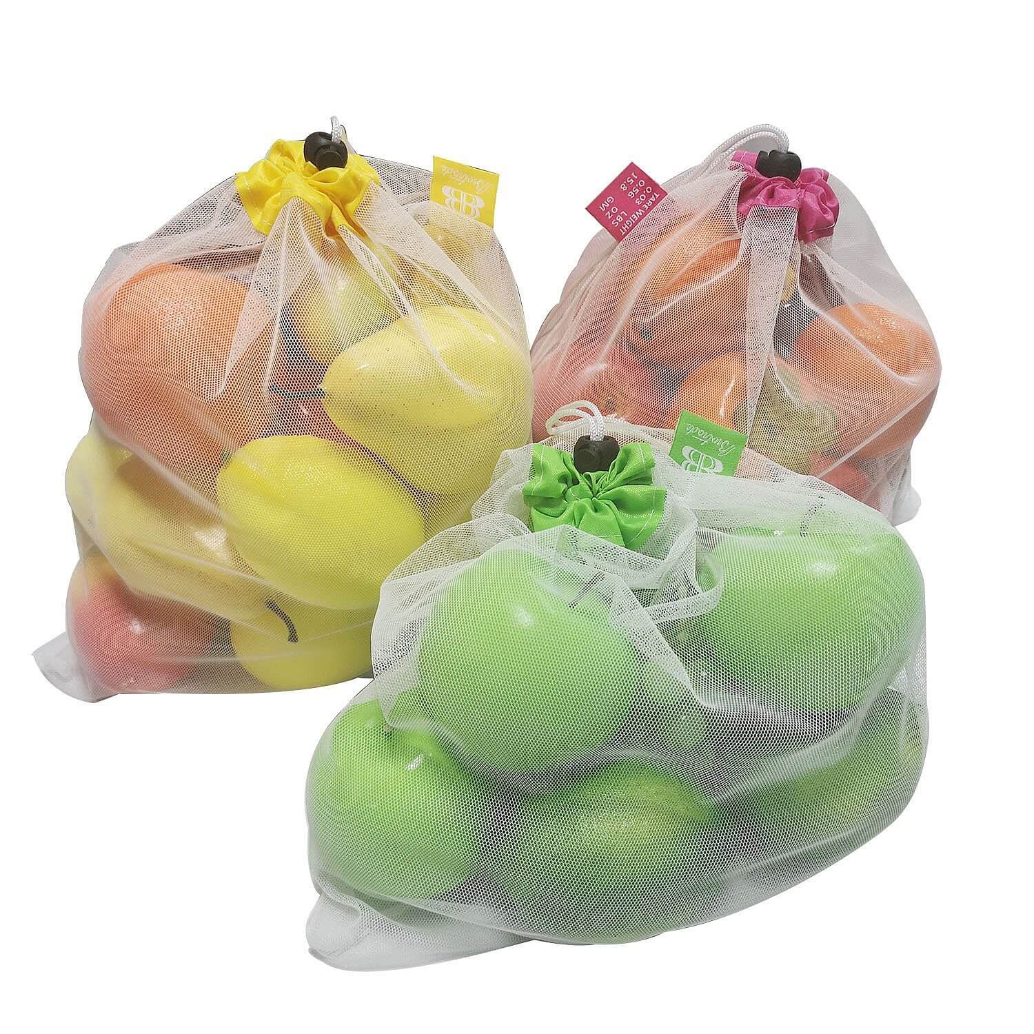 Set of 12 Reusable Fruit & Vegetable Bags