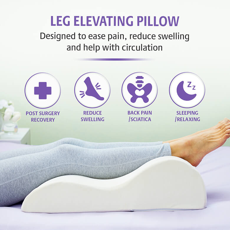 Leg Raiser Pillow: ease pain swelling aid