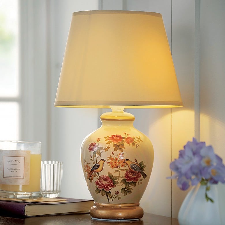 Cream Cordless Ceramic Lamp