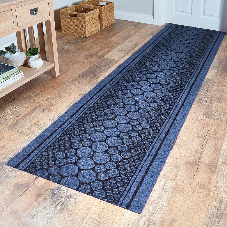 SrS Rugs Grey Industrial Heavy Duty Hallway Runner Mat Carpet Anti Slip ***MADE TO MEASURE*** QUANTITY = FOOT Width 2ft 2 66cm