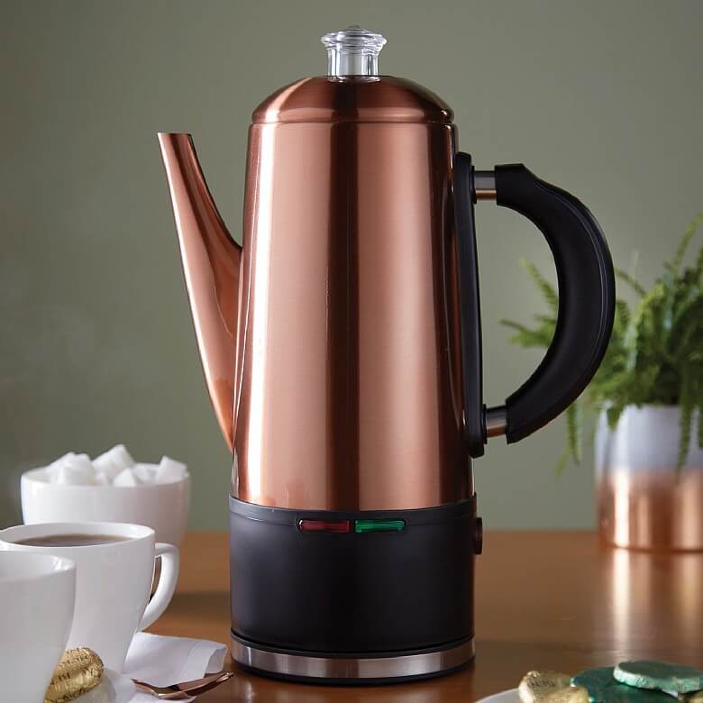 1.5L Cordless Coffee Percolator washable filter, 1.5L.