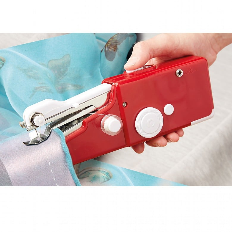 Mini handheld sewing machine pre threaded ready to work 