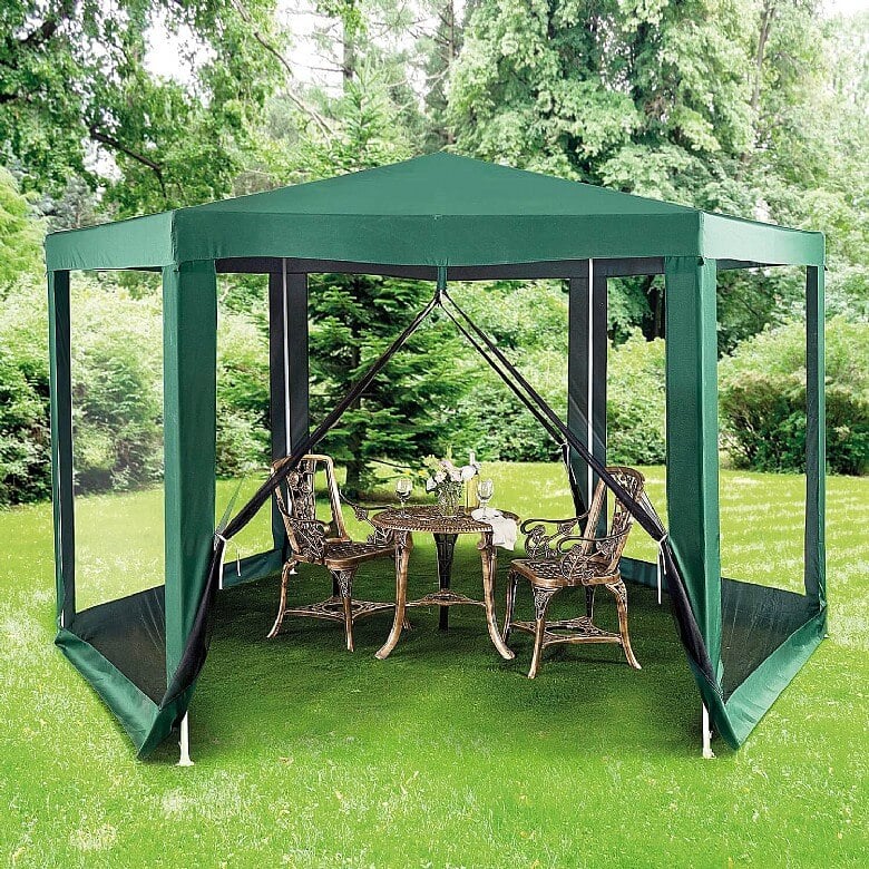 1.8m Hexagon Gazebo Green