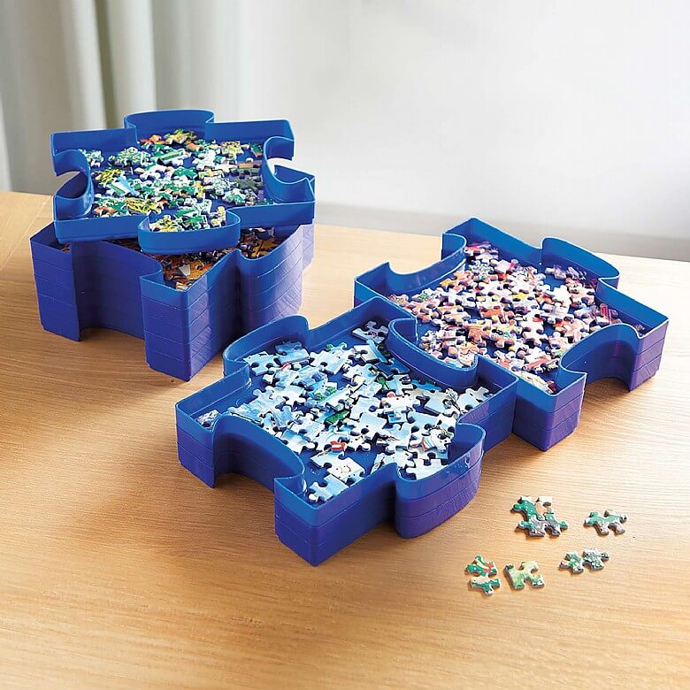 Set of 6 Puzzle Sorter Trays