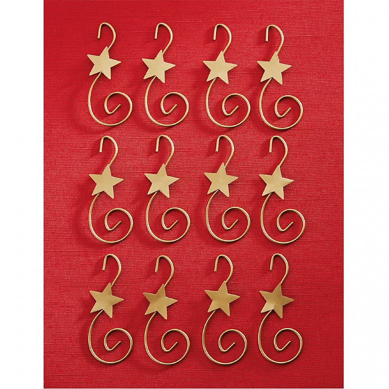 Pack of 24 Gold Ornament Hooks - Buy 2 & Save £2