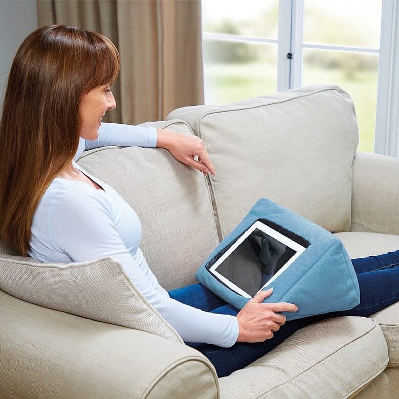 Blue Tablet Cushion Coopers Of Stortford