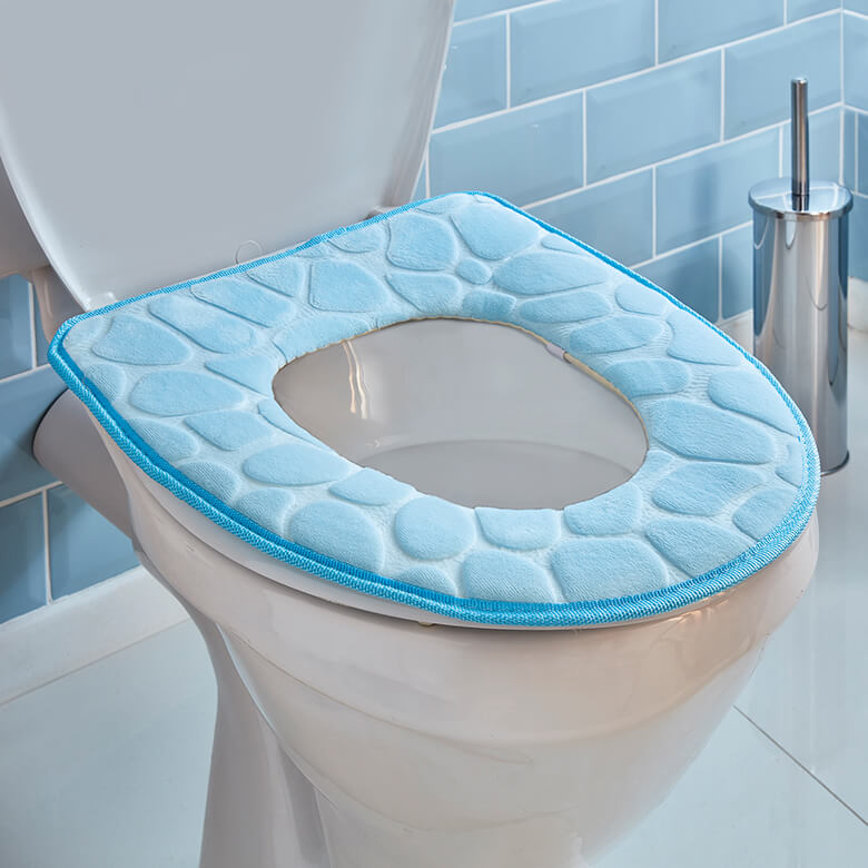 2 Pcs Cushion Toilet Seat Pad Thicken Toilet seat Cushion Pads Stretchable Toilet Seat Pad for Family 
