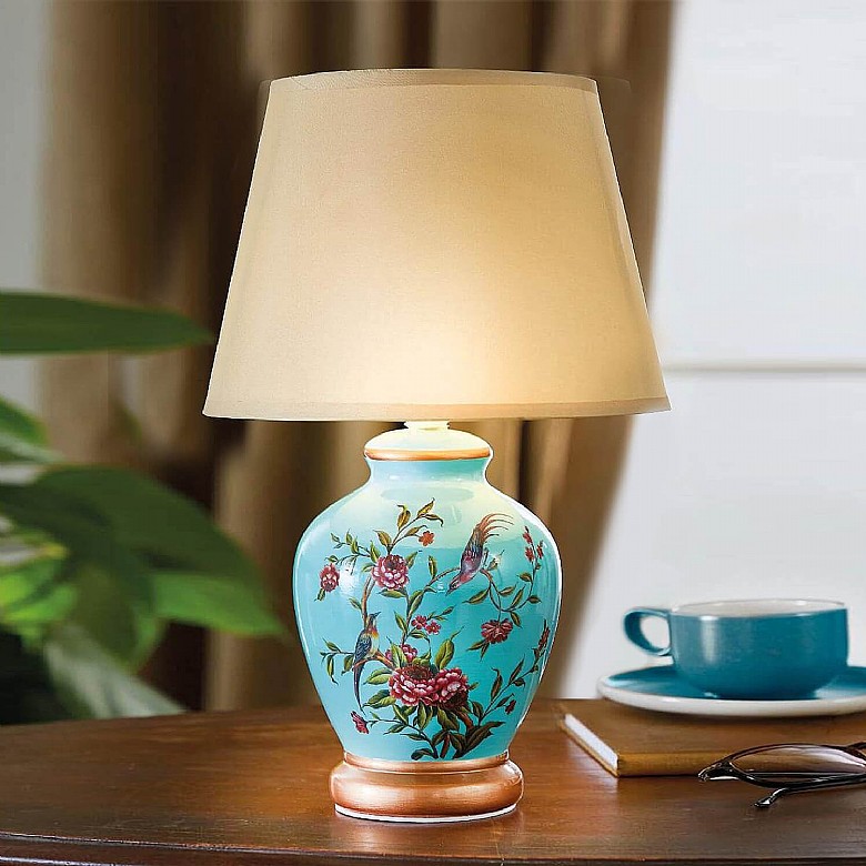 Cordless Ceramic Lamp 2 Save, Duck Egg Blue Table Lamp Shades Uk