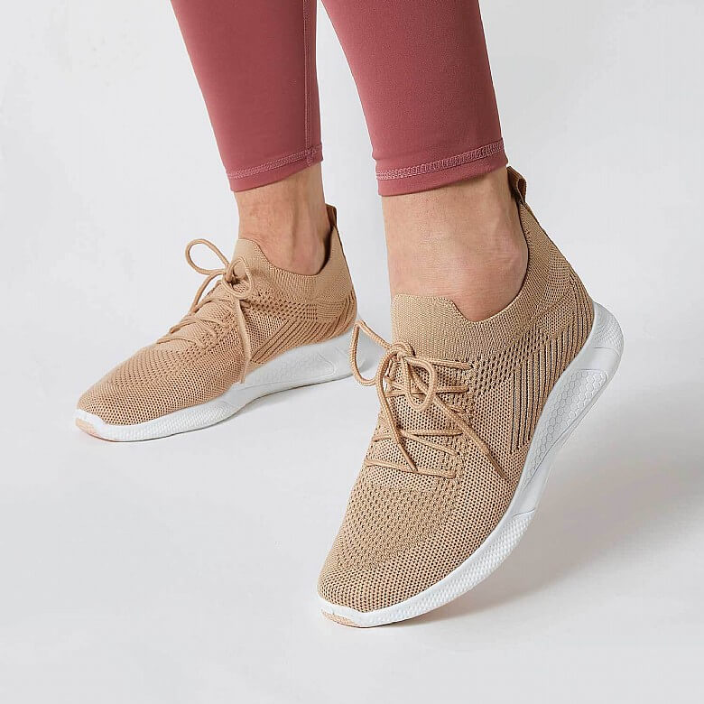 Women's Airflow Slip-on Trainers Taupe | Coopers Of Stortford