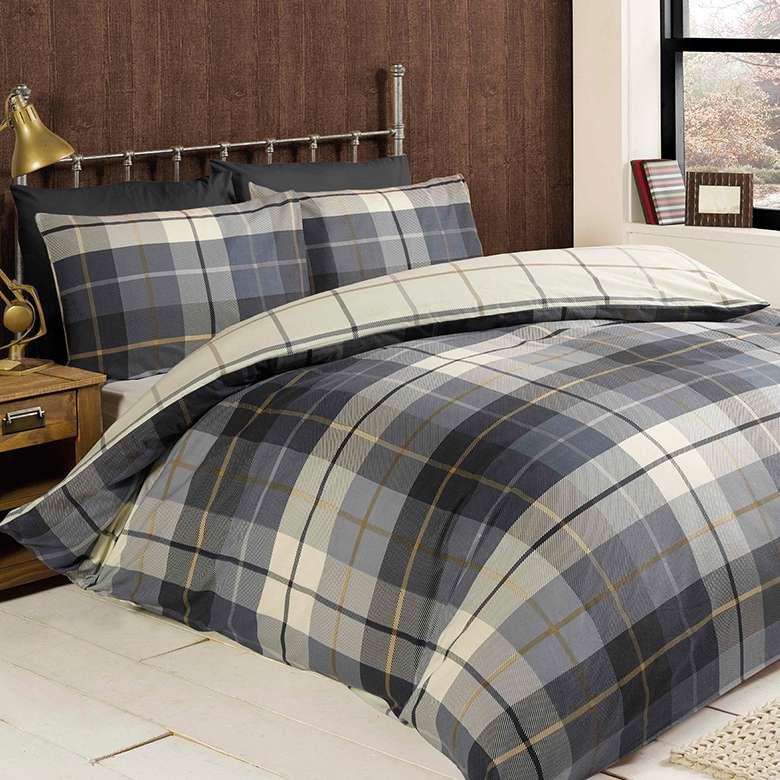Blue and outlet brown bedding