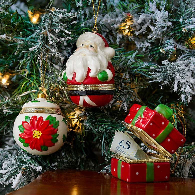 Christmas Santa Trinket Box