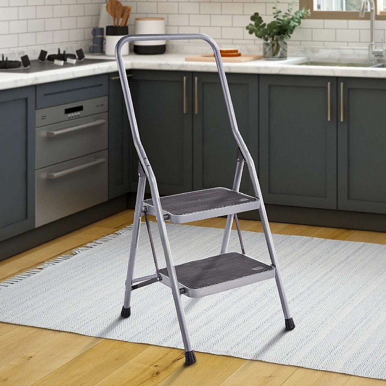 2 Step Safety Ladder with Handrail