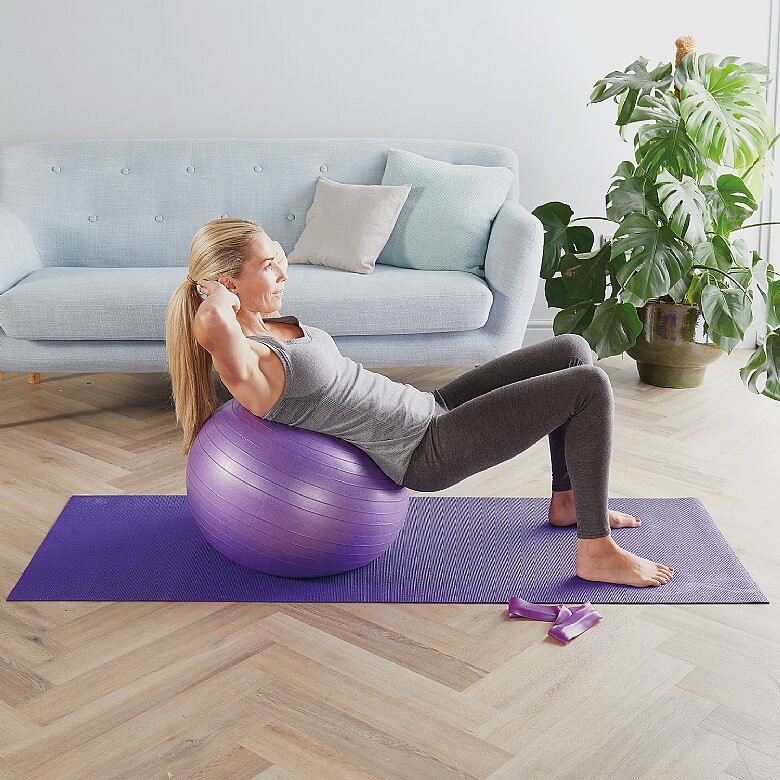 Yoga Ball, Mat & Resistance Band