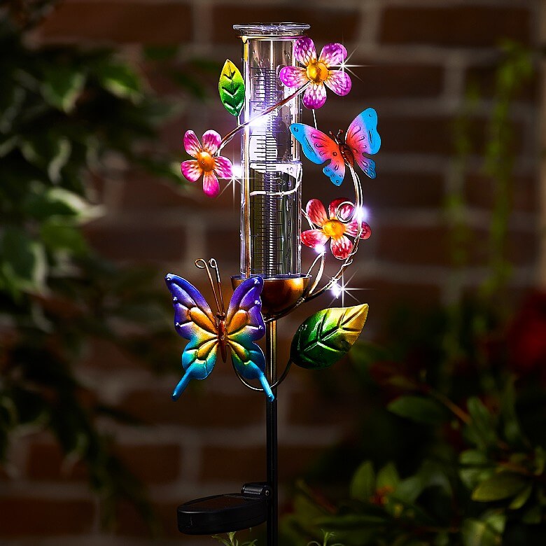 Solar butterfly sales garden stakes