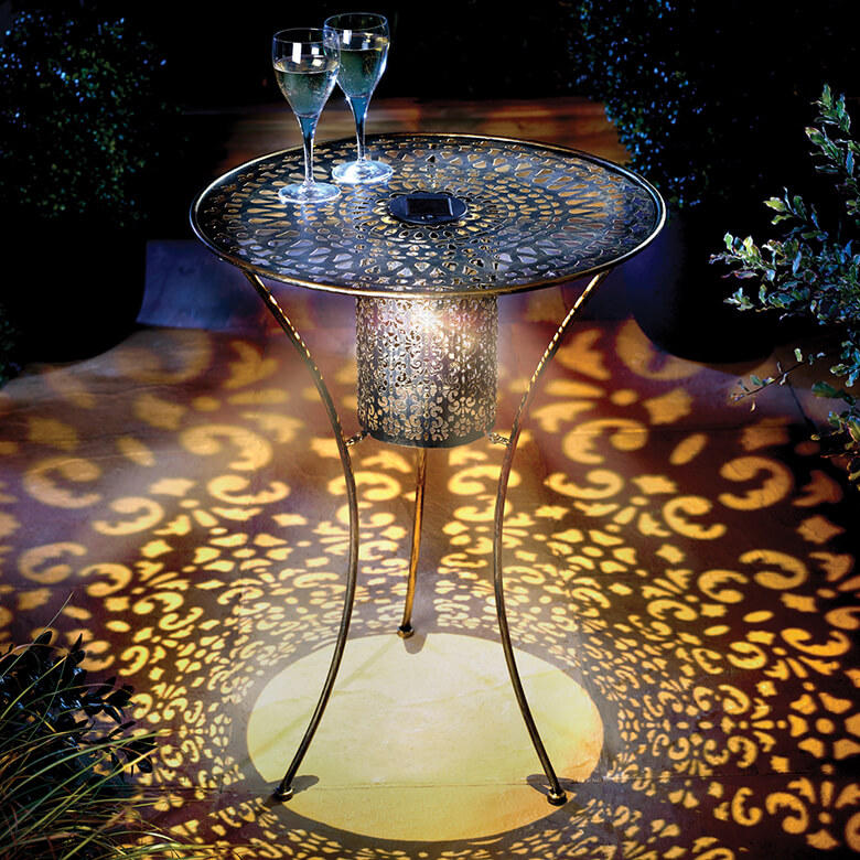 Outdoor table solar lamp deals