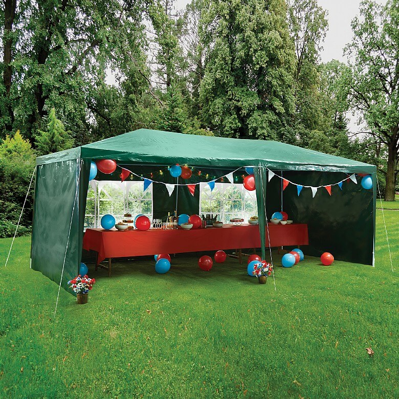 3x6m Party Tent Green | Garden Decor 