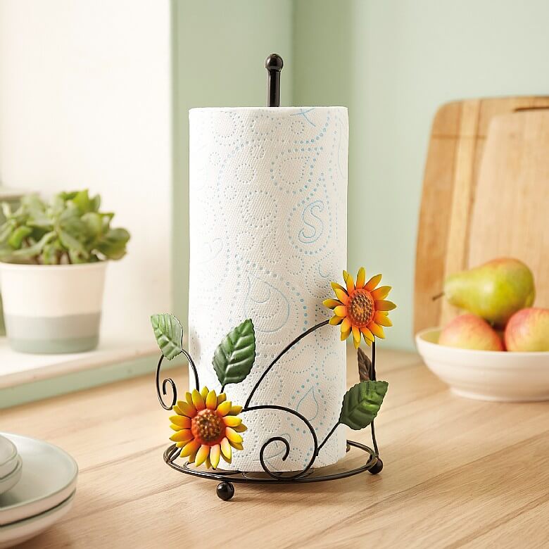 Sunflower Paper Towel Holder Kitchen  Sunflower kitchen decor, Sunflower  kitchen, Sunflower home decor