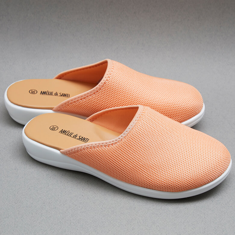 Airflow Mules Slip on Shoes Orange