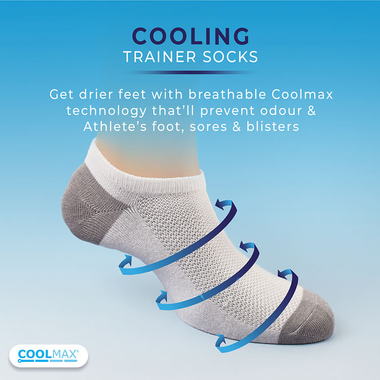 Pack of 3 Cooling Trainer Socks