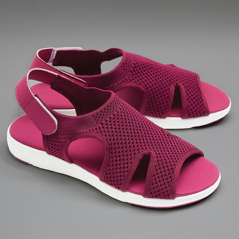 Breathable Airflow Sandals - Berry