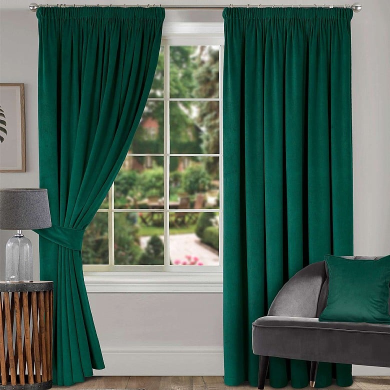 人気メーカー・ブランド CURTAIN VELOURS Bagaille ☆ Curtains Velour GREEN（Lined カーテン